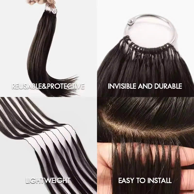 Feather Hair Extensions – 100 Strands/Bundle